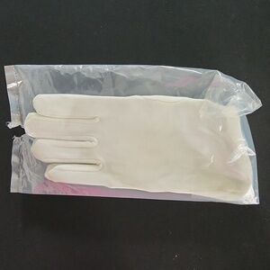 Short cotton dress gloves size M